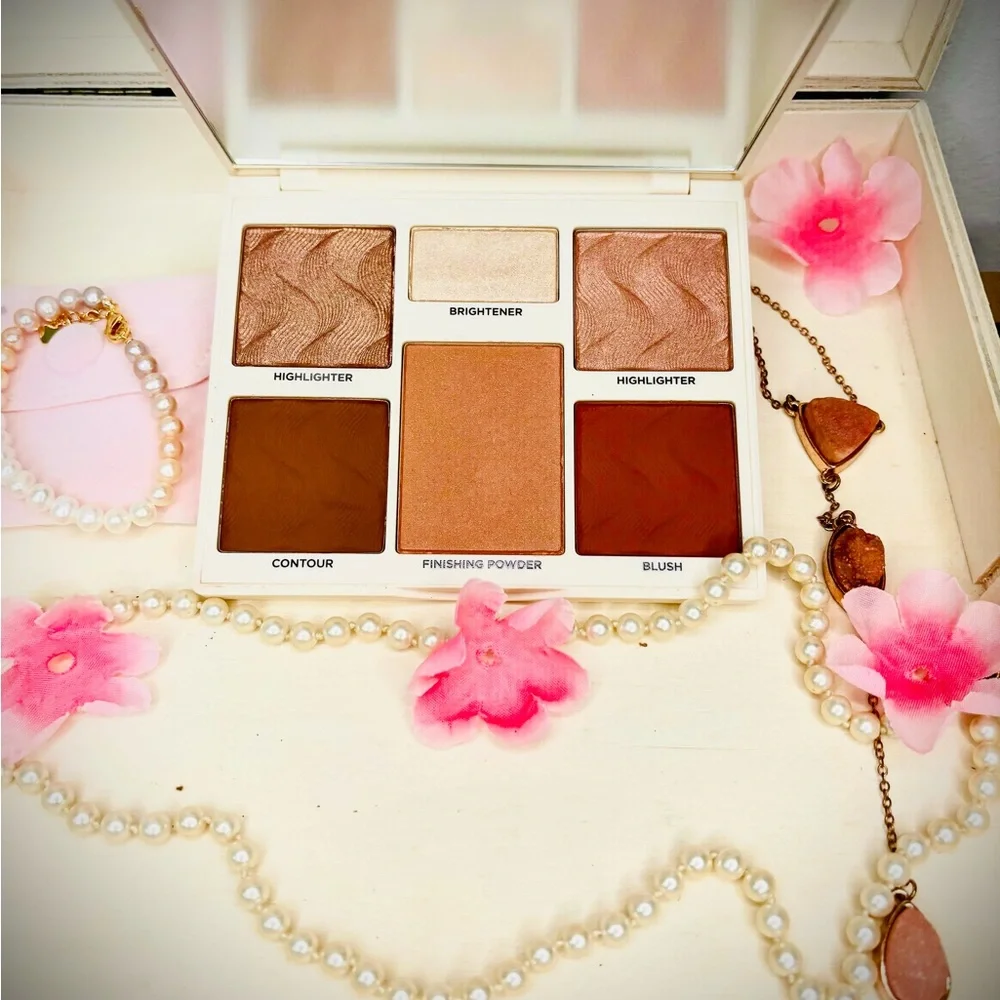 Makeup Palette with Pink and Brown Shades Medium-Deep
